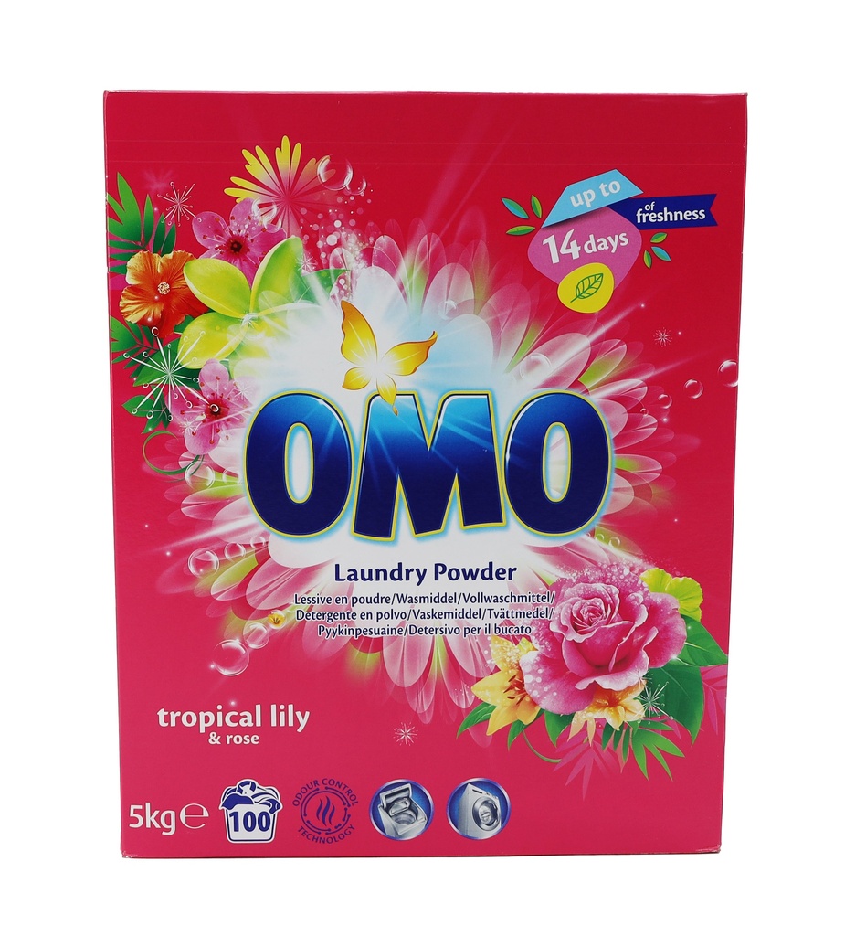 Omo Waschpulver 100WL 5kg Tropical