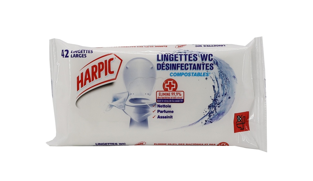 HARPIC Reinigungs & Desinfektionstücher 42 Stück