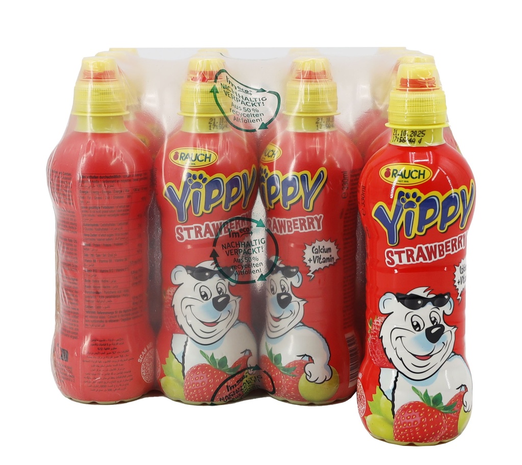 Rauch Erfrischungsgetränk Yippy Erdbeere 12x0,33L