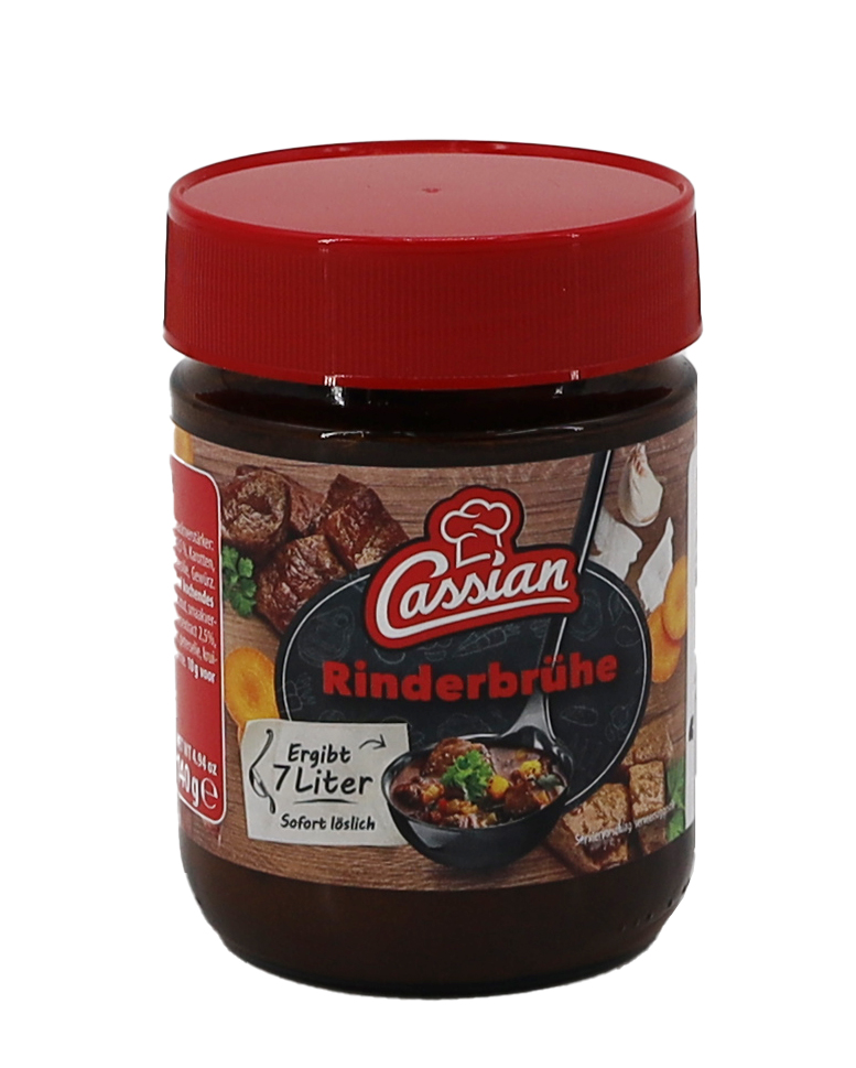 CASSIAN Klare Rinderbrühe 140g GL