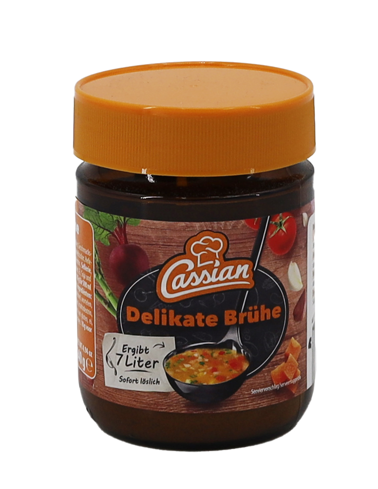 CASSIAN Klare Delikatessbrühe 140g GL