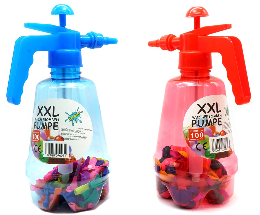 Wasserbomben-Pumpe XXL inkl. 100 Wasserbomben