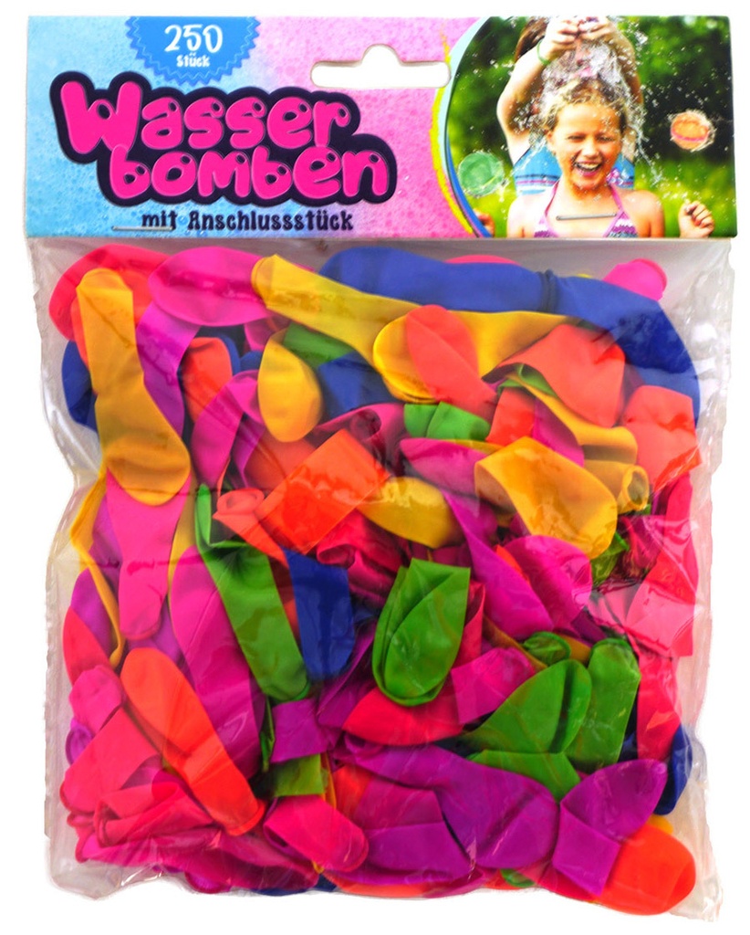 Wasserbomben bunt, 250 Stück