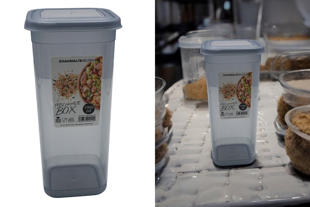 Frischhaltebox grau, 1900ml