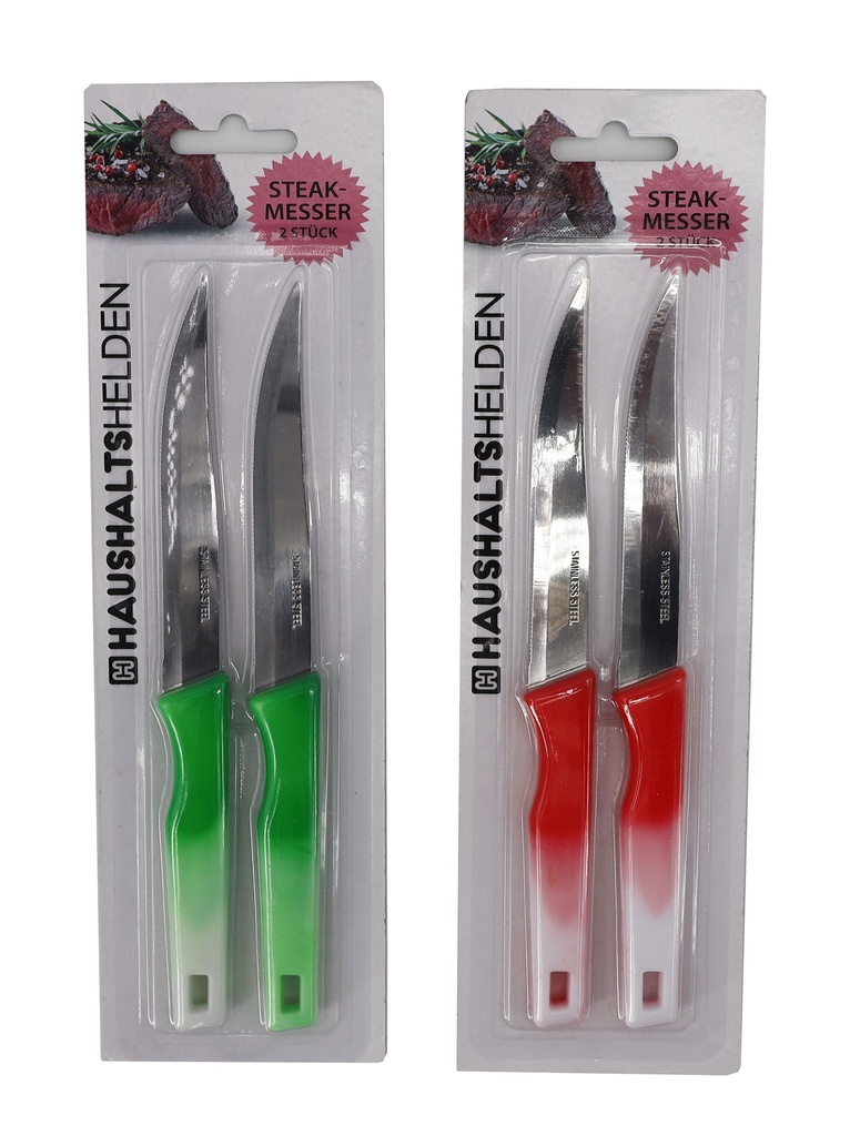 Steakmesser farbig, 2er Set, 2 Farben