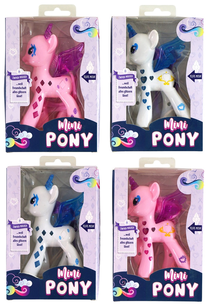 Spieltiere "Einhorn", 4 Designs