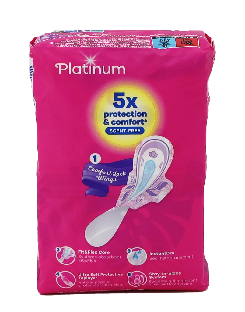 Always Platinum Damenbinden 20Stück Size 3 Day&Night Wings
