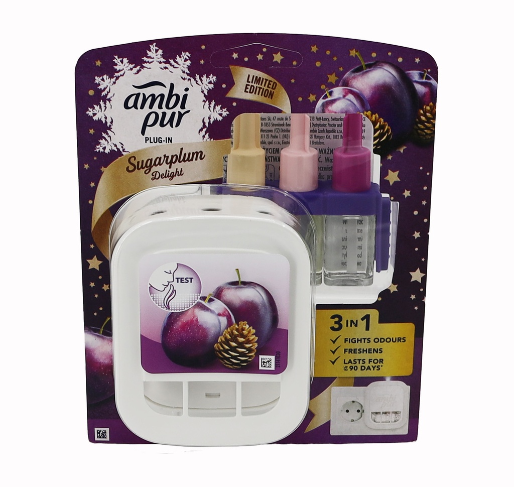 Ambi Pur 3Volution Elektrischer Lufterfrischer Starter-Set 20ml Sugarplum Delight