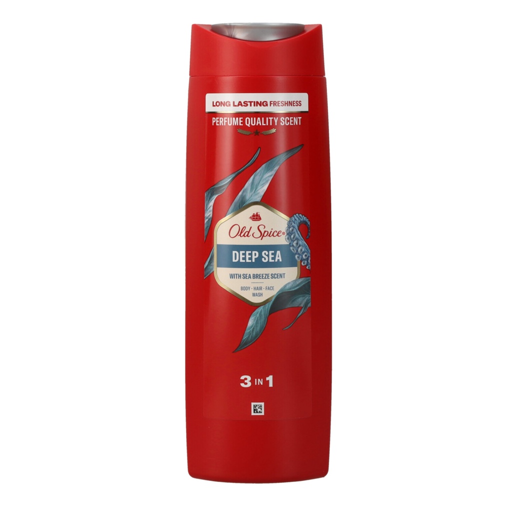 Old Spice Shampoo und Duschgel 400ml 3-in-1 Deep Sea