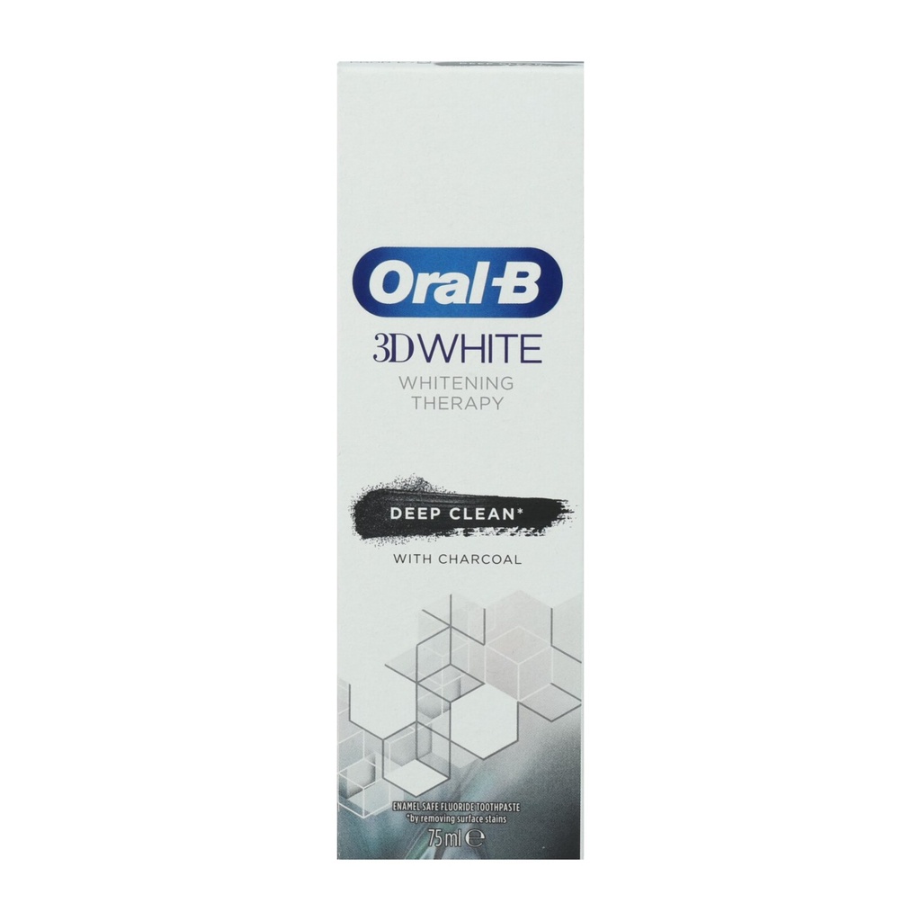 Oral-B 3D White Zahnpasta 75ml Whitening Therapy Deep Clean AktivKohle