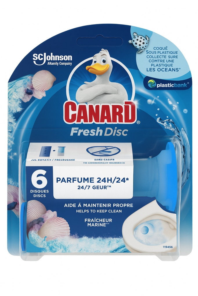 Canard =(WC-Ente) Frische Siegel Duft-WC-Reiniger Marine Fresh 6x