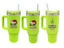 Thermobecher "Festtags-Muffel", inkl. Strohhalm, 1200ml, 28x10cm, 3 Designs | Anti-Weihnachten für Weihnachtsmuffel, Xmas-Muffel & Weihnachts-Hasser