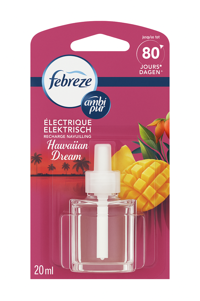 Ambi Pur Lufterfrischer Nachfüller „Hawaiian Dream“ – tropischer Frischeduft, 20 ml
