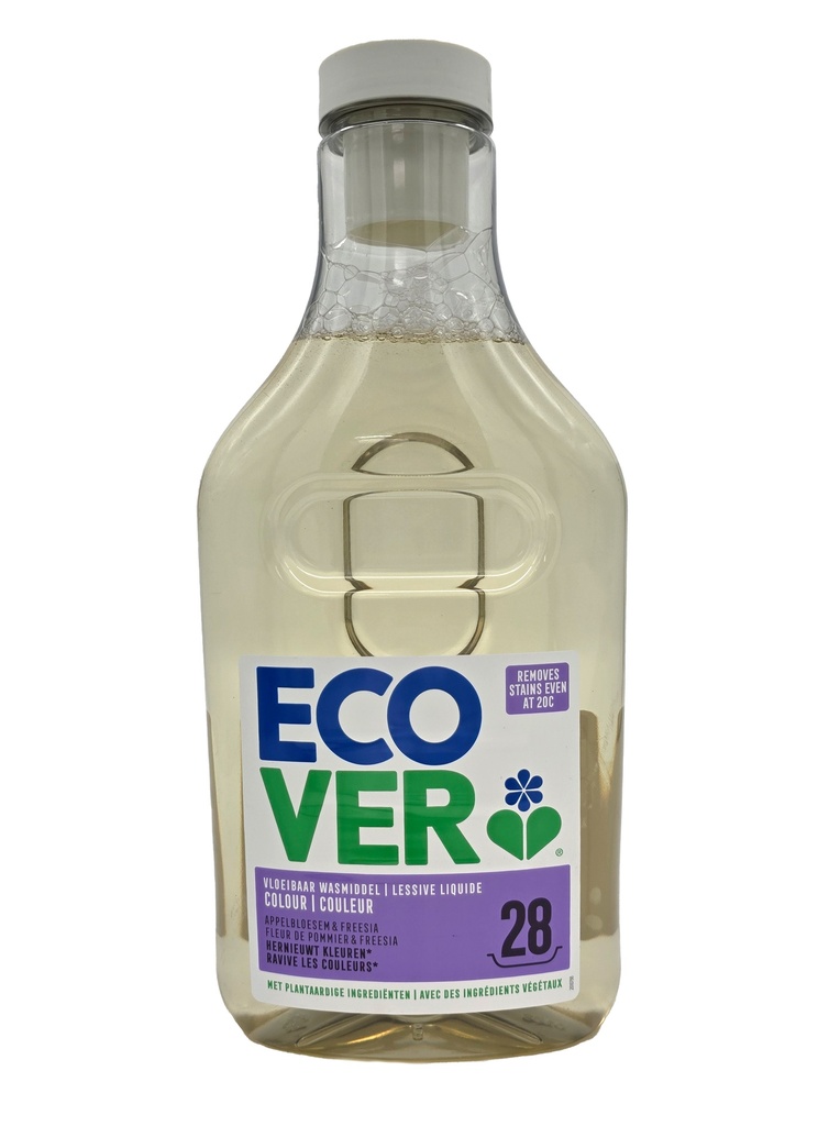 Ecover Flüssigwaschmittel Color Apfelblüte & Freesie, 1,43 l (28 WL)