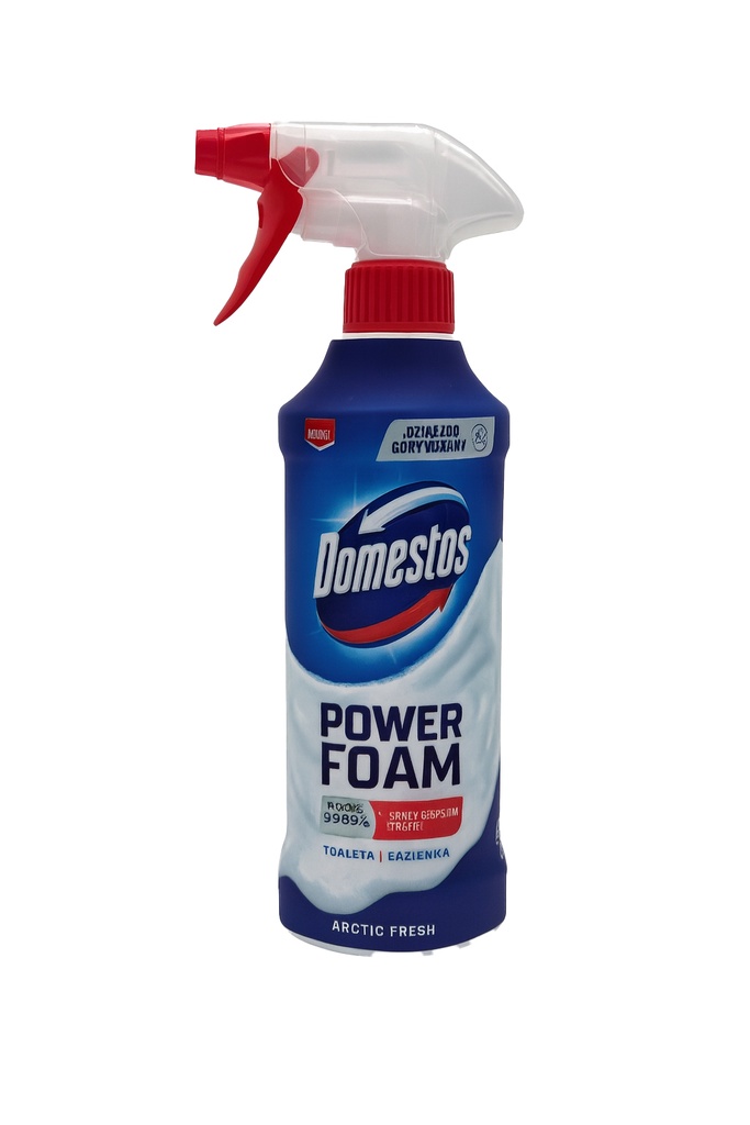 DOMESTOS Power-Schaum Schäumender Toiletten- und Badreiniger 435 ml Arctic Fresh