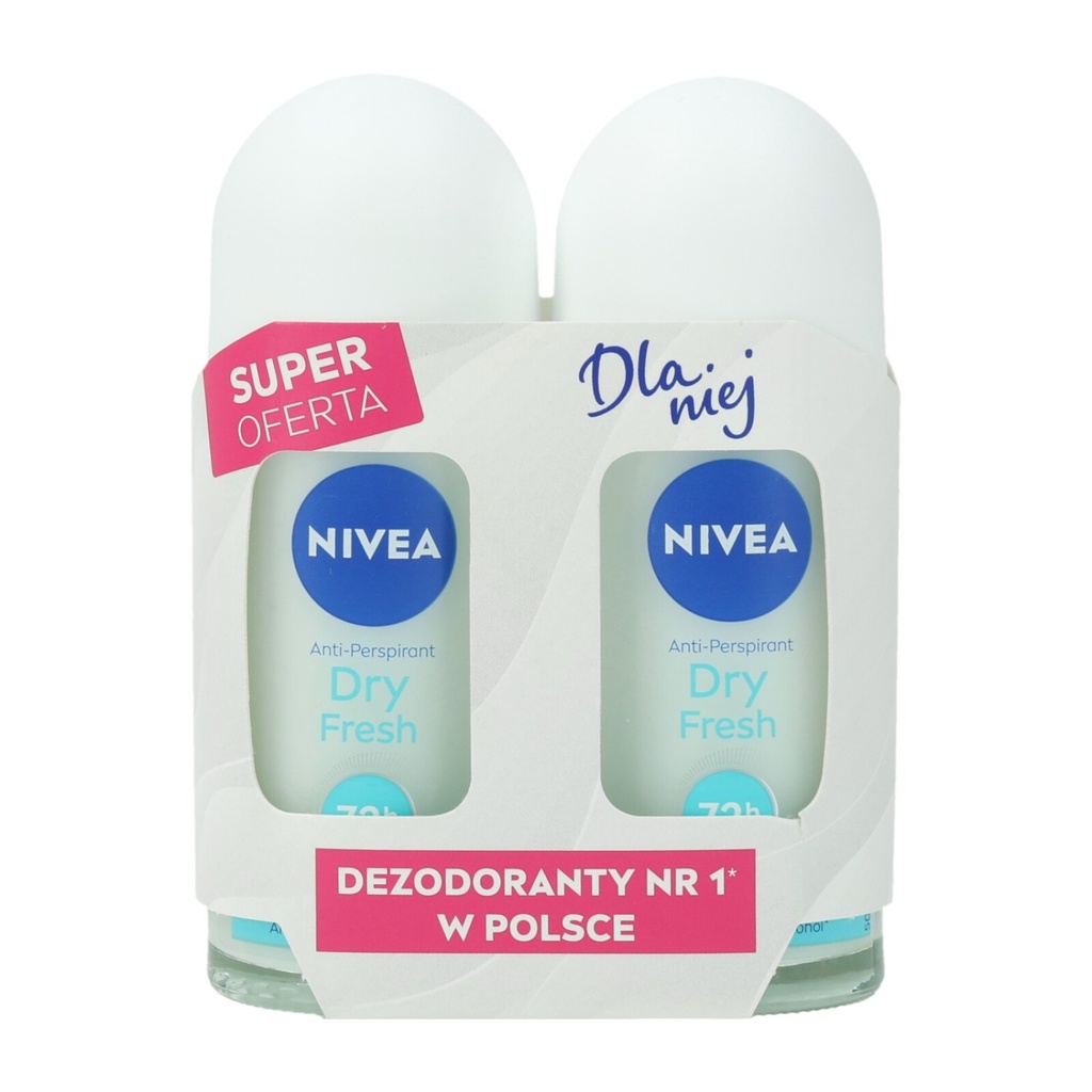 Nivea Deoroller 2x50ml Dry Fresh