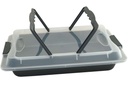 DESKI Backblech mit Deckel 42 x 29,5 x 8 cm, anthrazit