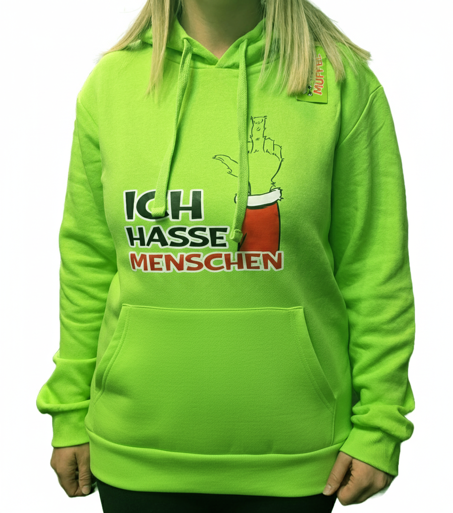 Hoodie Sweatshirt "Festtags-Muffel", XS-XL, 2 Designs UNIXSEX | Anti-Weihnachten für Weihnachtsmuffel, Xmas-Muffel & Weihnachts-Hasser