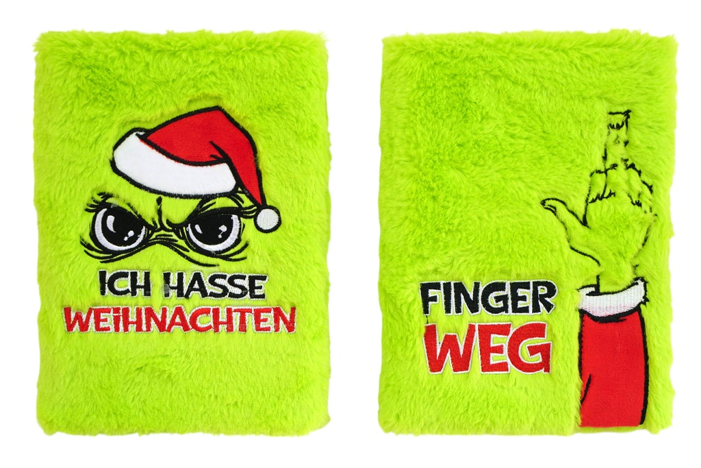 Notizbuch A5 "Festtagsmuffel", 80 Blatt, 2 Designs | Anti-Weihnachten für Weihnachtsmuffel, Xmas-Muffel & Weihnachts-Hasser