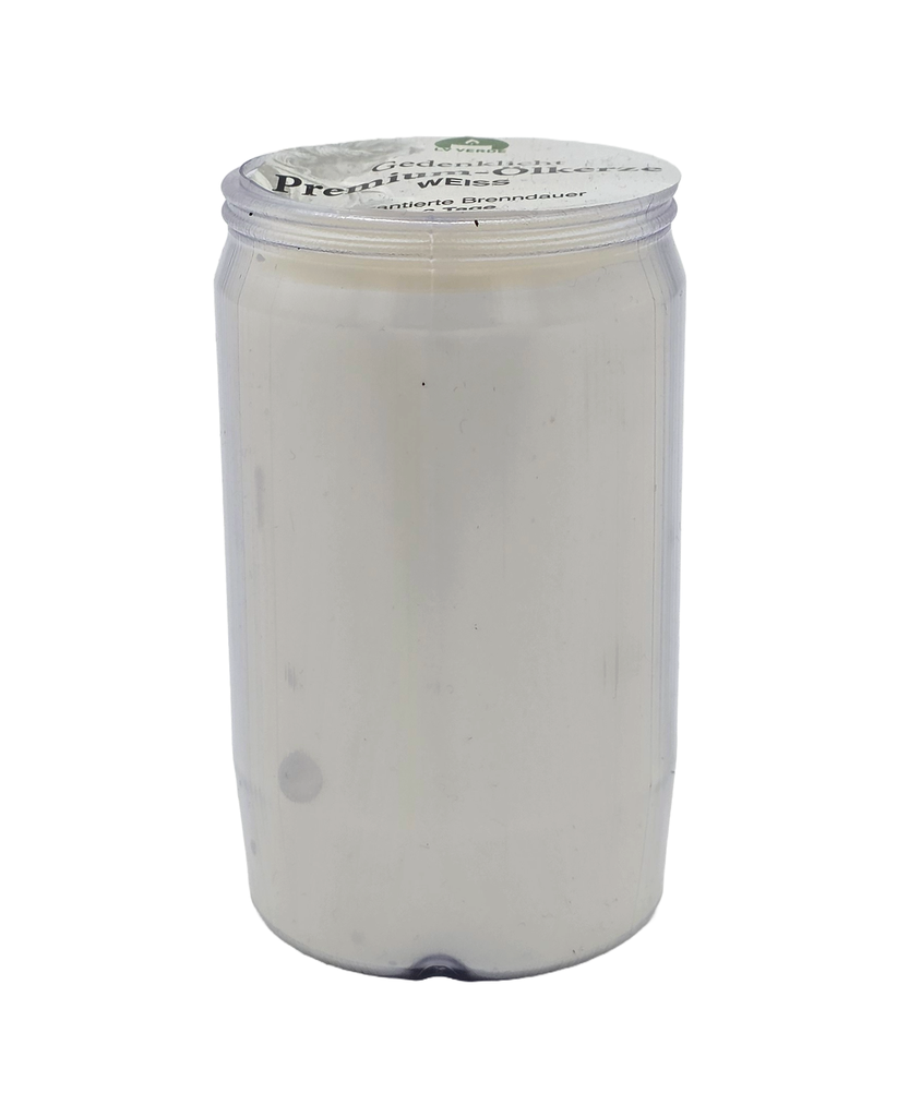 Ölkerze 3 Tage weiß | Erstklassige Qualität | 9,5cm