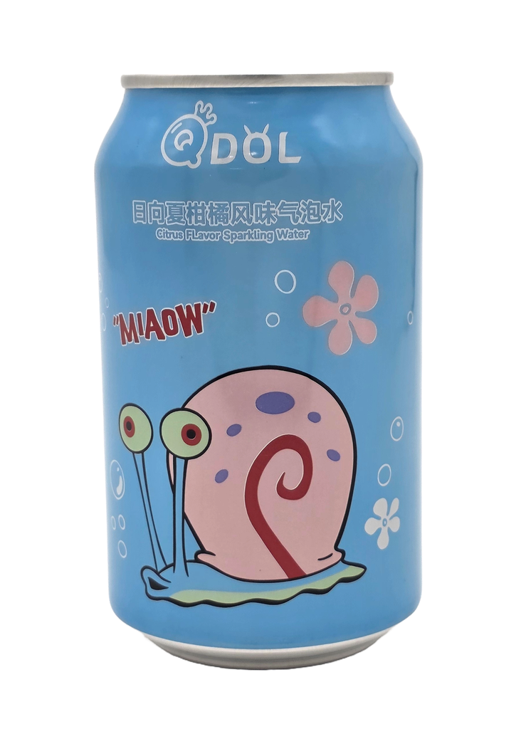QDOL SpongeBob - Gary Citrus Sprudelwasser | Citrus Flavor Sparkling Water (330 ml)