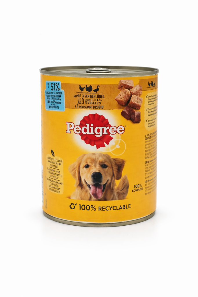PEDIGREE® mit 3 Sorten Geflügel in Pastete, Dose 800g