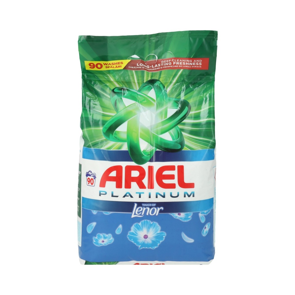 Ariel Waschpulver 5,85kg PLATINUM Touch Of Lenor 90WL/265Wg