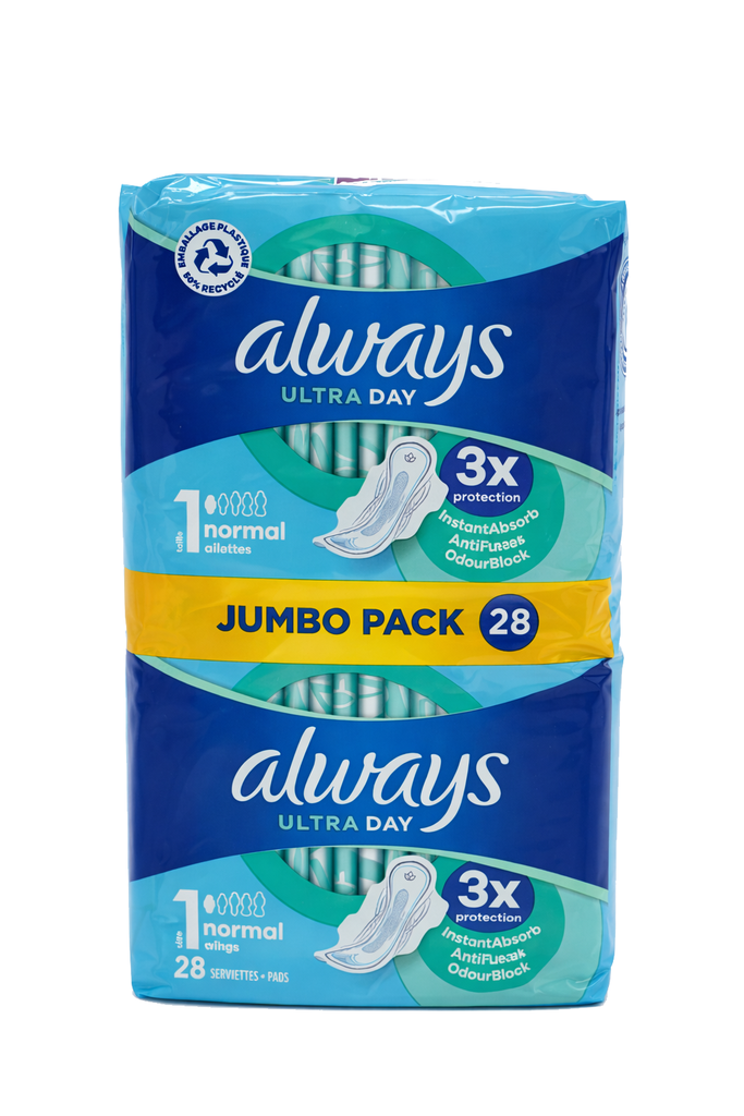 Always Binden Ultra Days 1 Normal mit Flügel Giga Pack, 28St