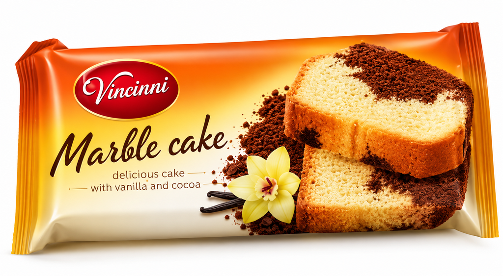 Cake 300g Marmor mit Vanille und Kakao