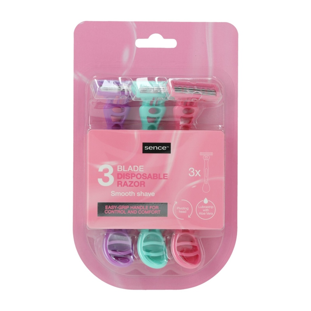 Sence Shaving Einwegrasierer 3Stück Triple Blades
