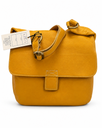 Avorio XL City Tasche Gelb 100% Leder