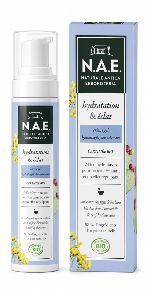 N.A.E. Hydration & Glow Gel-Creme 50 ml – feuchtigkeitsspendendes Gesichtsserum
