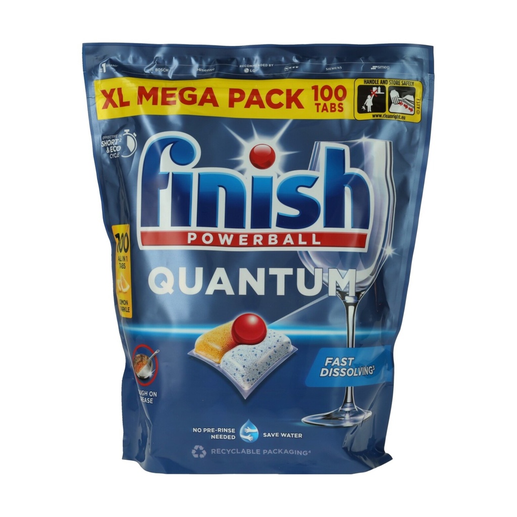 Finish Spülmaschinentabs Quantum All in 1 Lemon 100 Stück