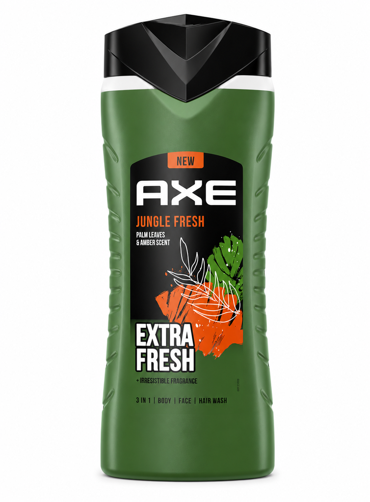 Axe Shampoo und Duschgel 400ml 3-in-1 Jungle Fresh