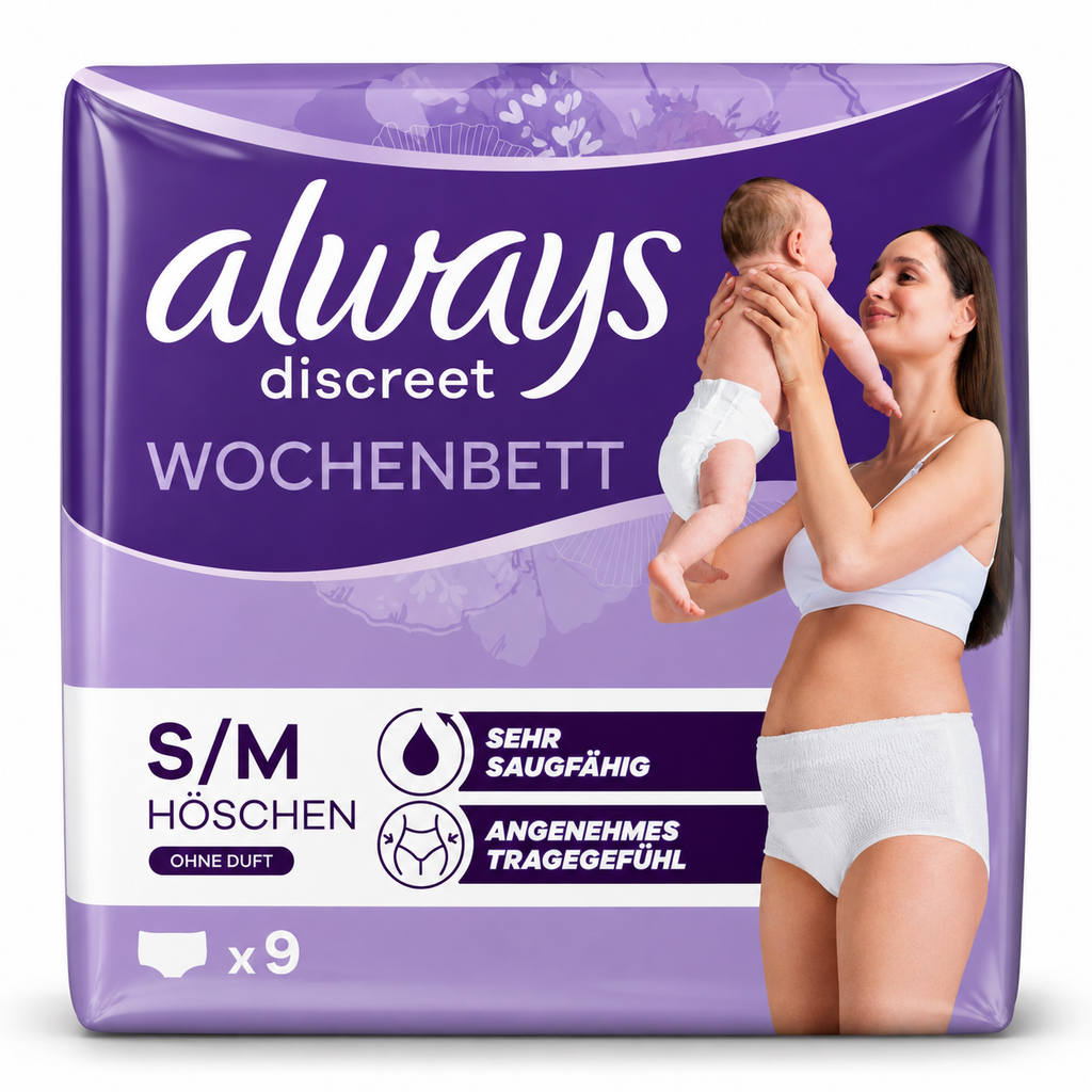 Always Discreet Inkontinenzhosen 9Stück Size S/M