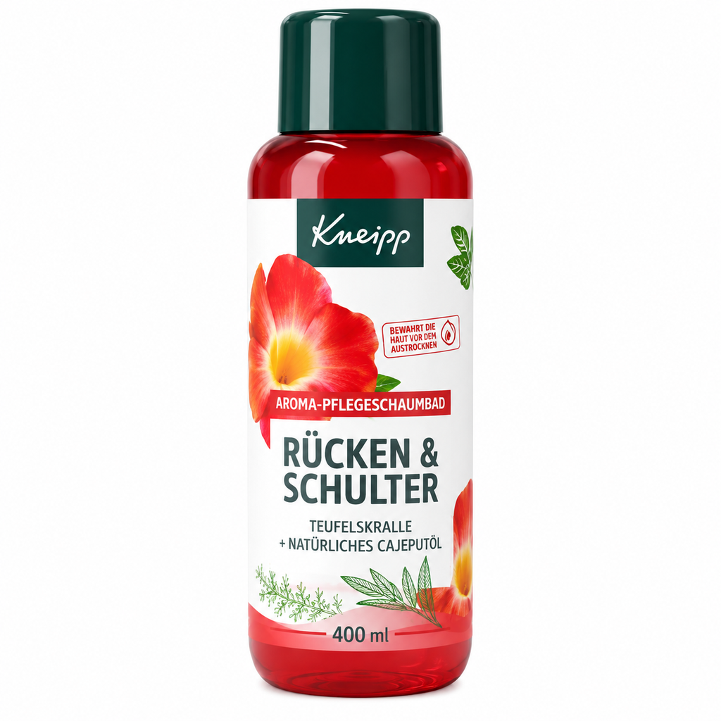 Kneipp Aroma-Badeschaum Rücken & Schulter 400 ml für entspannende Wohlfühlbäder