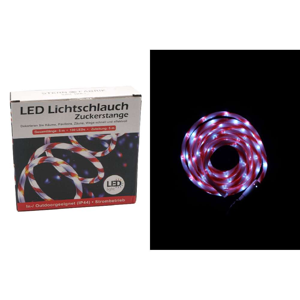 Lichterschlauch LED, 100er, 6m, flexibel formbar, kaltweiß 