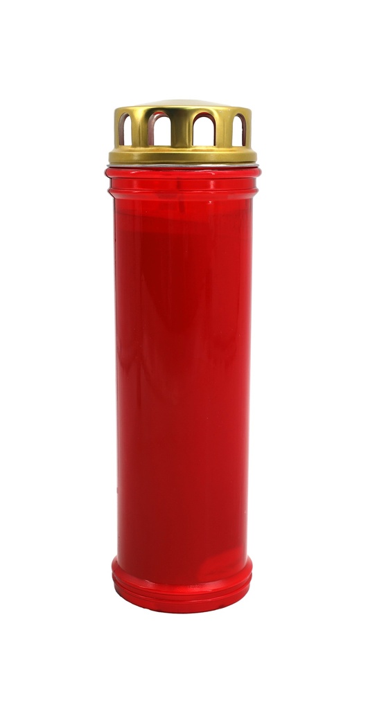 Grabkerze | Erstklassige Qualität | XXXL Rot,  25cm Höhe x 7cm Breite