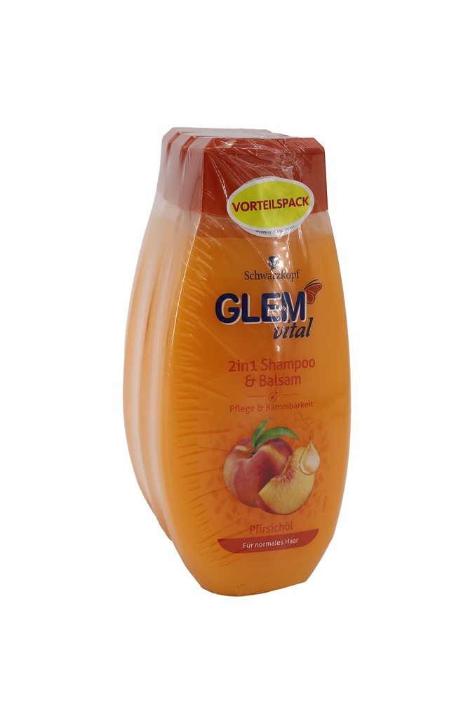 Glem Vital Shampoo Pfirsichöl 3x350ml