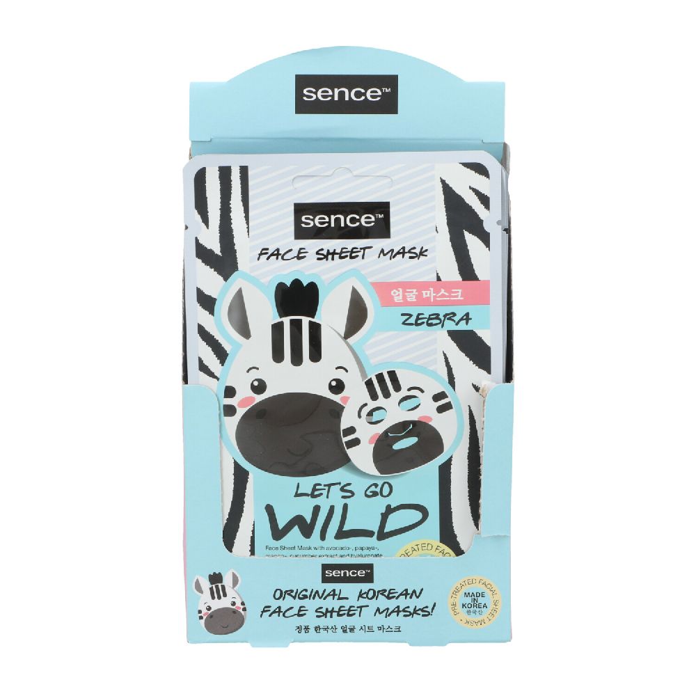 Sence Korianische Tier Tuchmaske Zebra 23ml