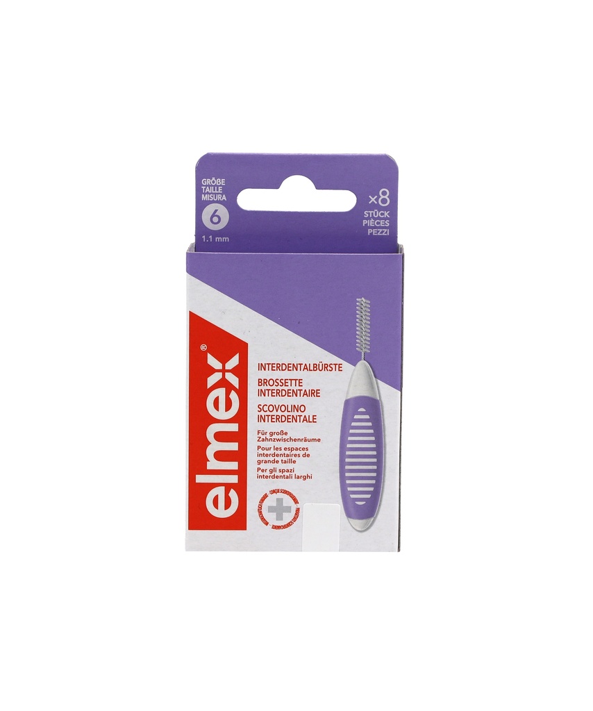 Elmex Interdentalbürste 8er Größe 6 1,1mm