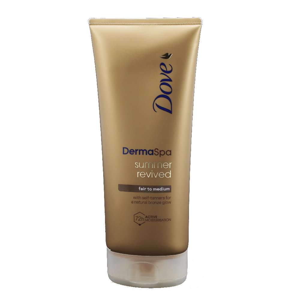 Dove DermaSpa Summer Revived Körperlotion mit Selbstbräuner für helle bis mittlere Haut 200ml