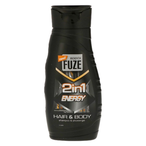 [5378] Body-X Fuze Men 2n1 Duschgel & Shampoo Energy 300ml