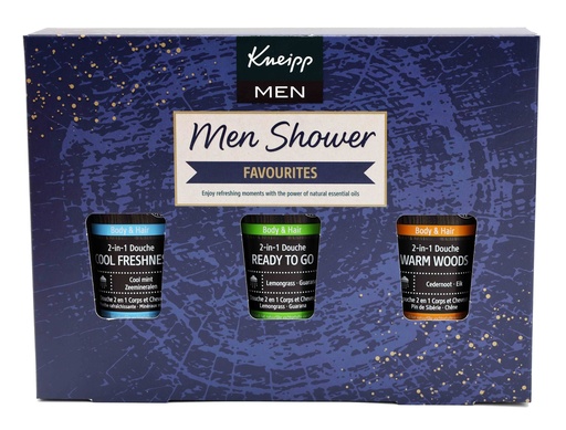 [13805] Kneipp Geschenk-Set 3pcs Für Männer Shower Favouries