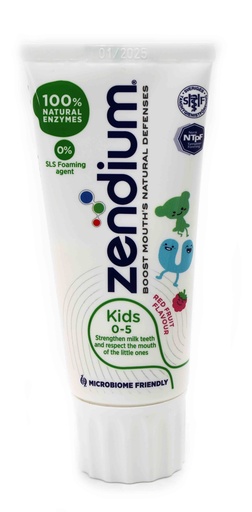 [13915] Zendium Zahnpaste Kids 0-5 Jahre Rote Früchte 50ml