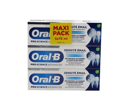 [16217] Oral-B Zahnpasta Pro-Science Advanced Zahnschmelzstärkung & -regeneration 3 x 75ml