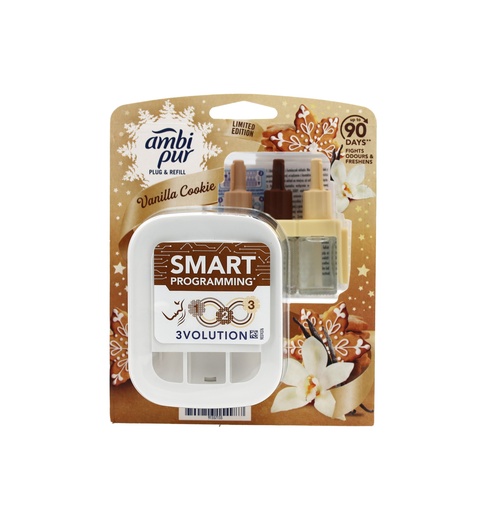 [16229] Ambi Pur 3Volution elektrischer Lufterfrischer Set 20ml Vanilla Cookie