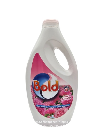 [15225] Bold (Lenor) Flüssigwaschmittel Pink Blossom 48WL