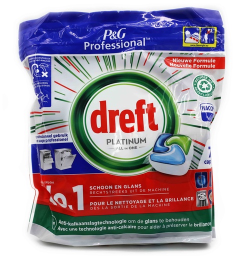 [13788] Dreft =(Fairy) Platinum Spülmaschinen-Caps 75Stück All in 1 Regular