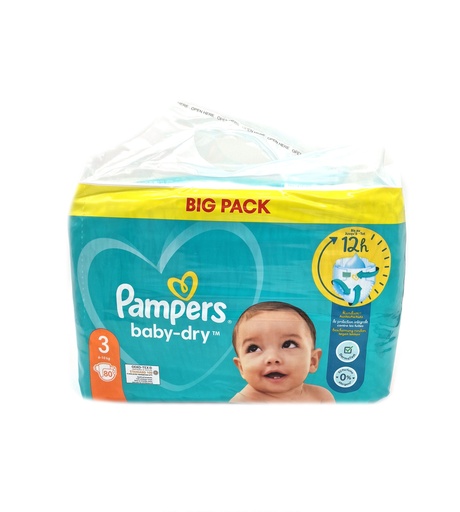 [14688] Pampers Baby Dry Windeln 80 Stück Size 3 (6-10kg)